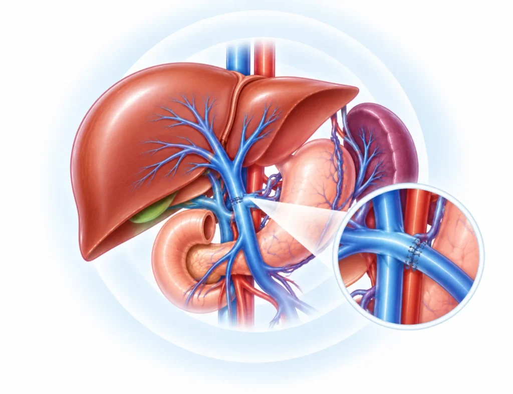 Portal vein and spleen anatomy – surgery for portal hypertension, shunt surgery and devascularisation in Mumbai